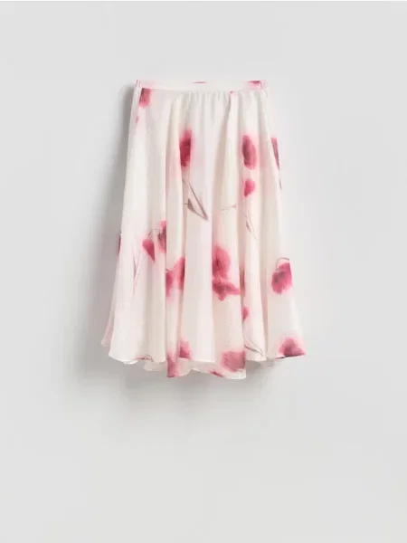 Reserved Візерунчаста спідниця з ліоцелу різнобарвний 
