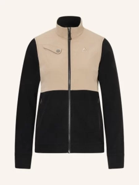 Schöffel Kurtka Polarowa Maghera Z Mieszanki Materiałów schwarz czarna