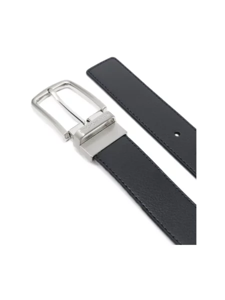 Pasek Emporio Armani z paskiem niebieski