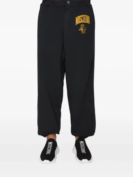 Běžecké kalhoty Moschino s potiskem černé