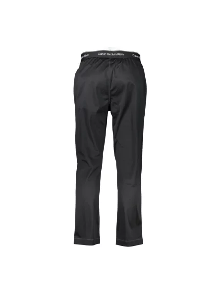 Dzianinowe spodnie Calvin Klein Performance czarne