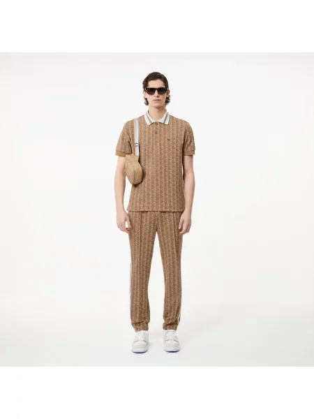 Поло Lacoste коричневое