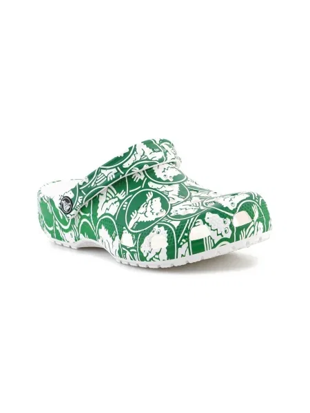 Tenisky Crocs s potlačou zelená