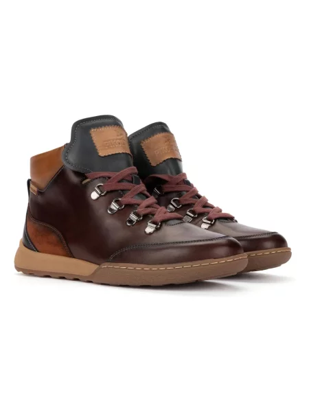 Buty do kostki Pikolinos skórzane brązowe