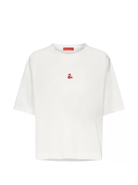 Tricou Elena Mirò cu broderie alb