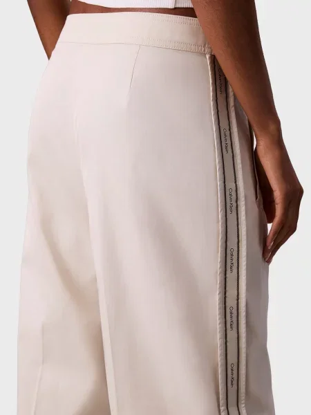 Смугасті штани Calvin Klein Jeans білі