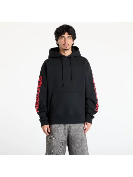 Mikina s kapucí Pleasures černá