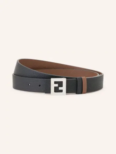 Reverzibilní pásek Fendi černý