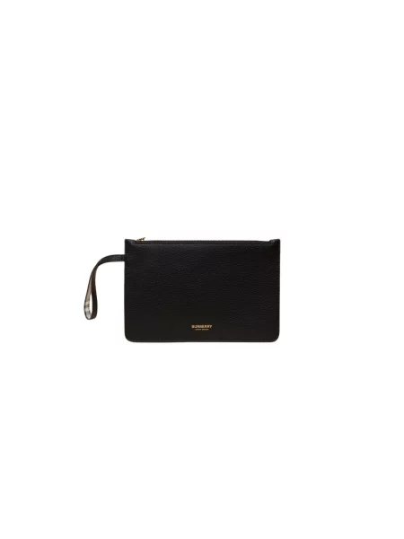Nerka Burberry skórzana czarna