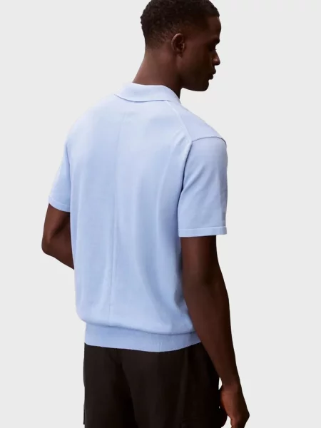 Поло Calvin Klein голубое