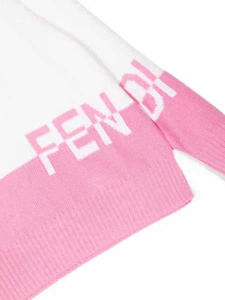Sweter dziecięcy Fendi biały
