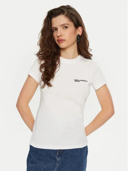 Karl Lagerfeld Jeans Tričko biela