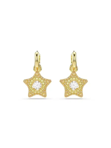 Swarovski сережки позолочені з цирконієм SUBLIMA