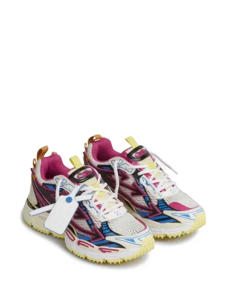 Sneakerși Off-white cu autograf alb