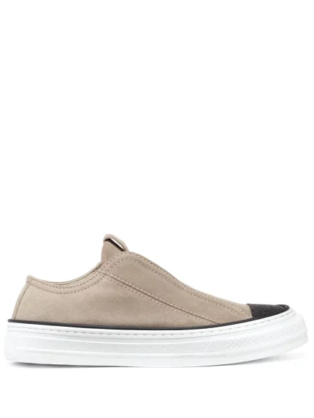 Sneakerși Brunello Cucinelli slip-on gri