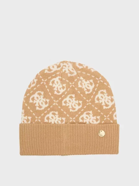 Шапка Guess с принтом