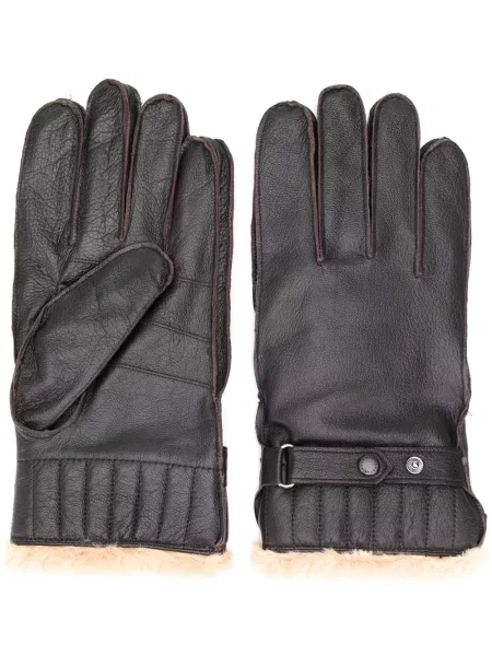 Blană artificială mănuși Barbour maro