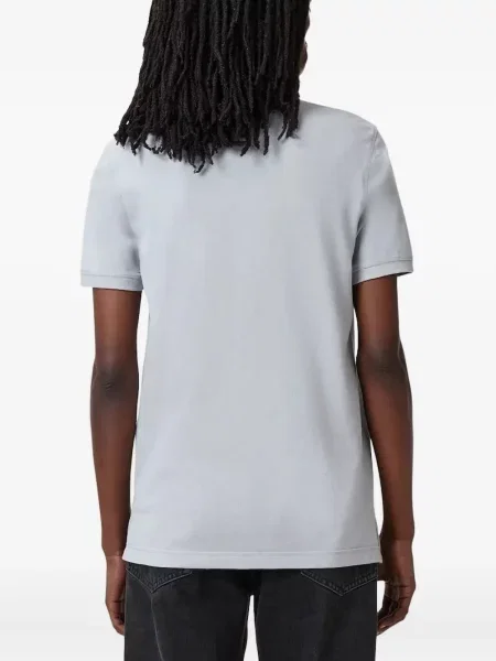 Polo Allsaints cu broderie albastru
