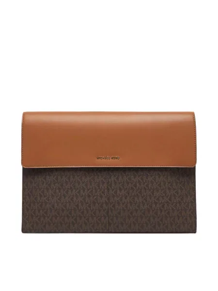 Torba na laptopa Michael Michael Kors brązowa
