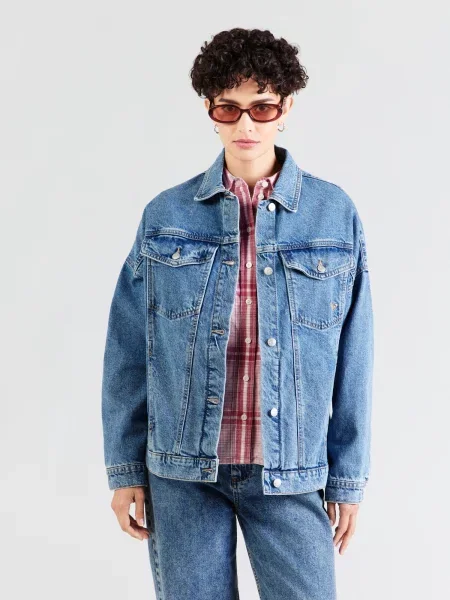 ROXY Prechodná bunda SALTY HORIZON denim modrá