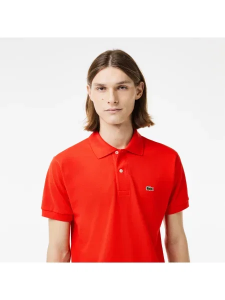 Поло Lacoste красное