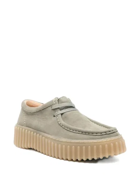 Pantofi derby Clarks verde