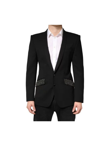 Marynarka Dolce And Gabbana jednorzędowa czarna