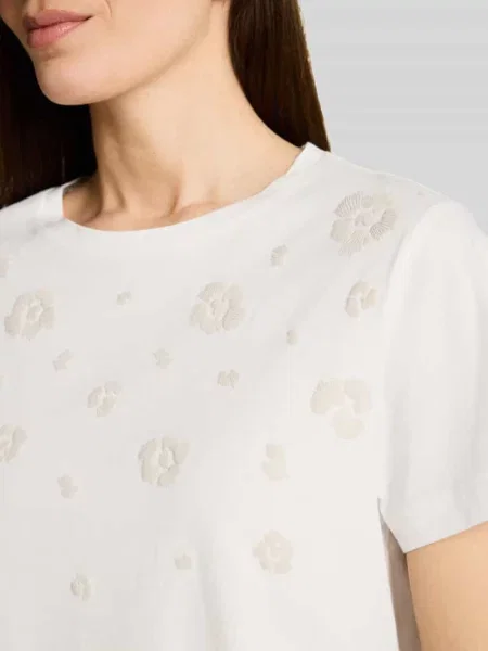 T-shirt o kroju regular fit z czystej bawełny z nadrukiem z motywem Tom Tailor biała