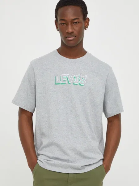 Levi's basic tričko RELAXED FIT TEE šedé