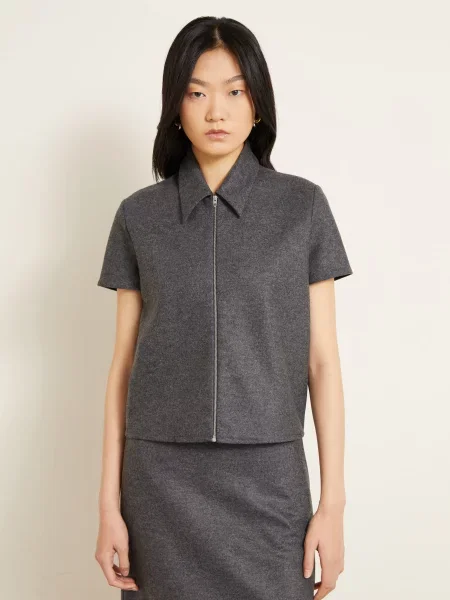 Jil Sander Košilová Halenka šedá