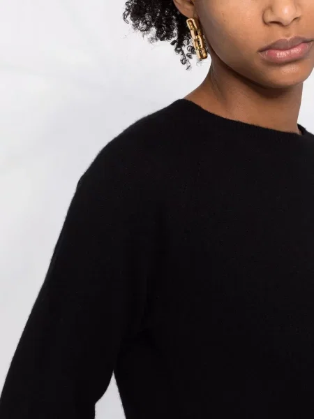 Pulover 's Max Mara din cașmir cu decolteu rotund negru