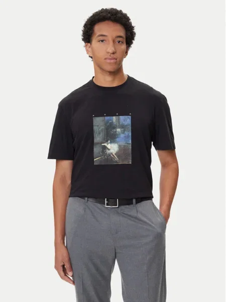 HUGO Tricou Dabolos negru