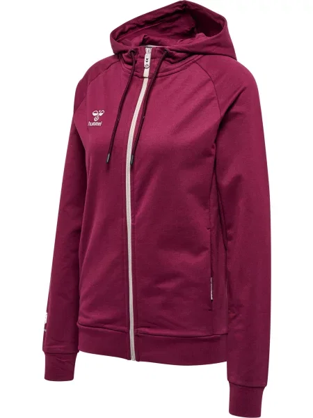 Bluza z kapturem zapinana na Hummel Move Grid fioletowa