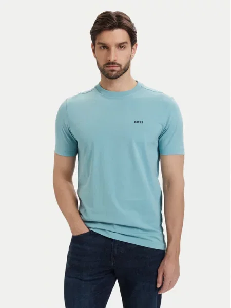 BOSS Majica Tee Turkizna