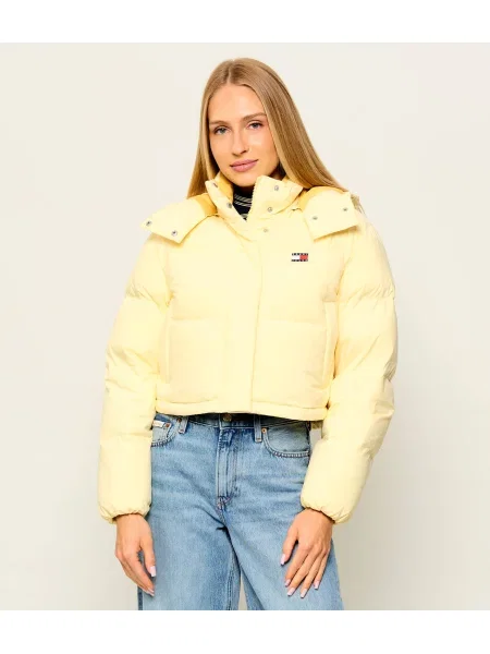 Tommy Jeans Geacă de puf Alaska | Cropped Fit galben