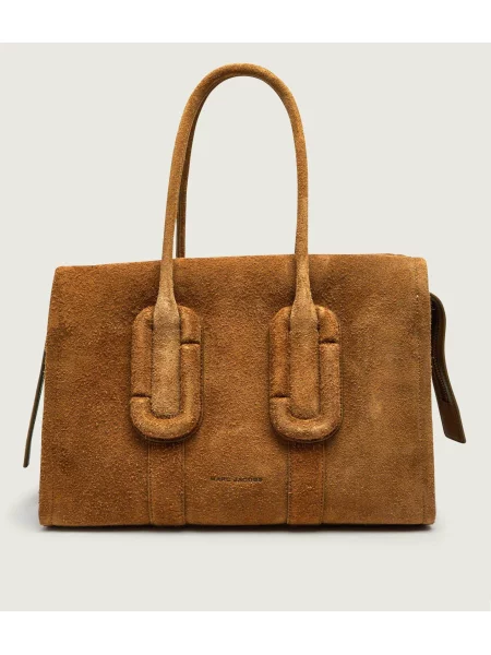 Marc Jacobs Geantă shopper Babe City Tote | piele întoarsă maro