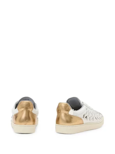 Sneakerși Allsaints din piele alb