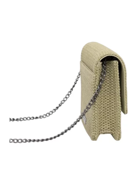 Lniany portfel Kurt Geiger zielony