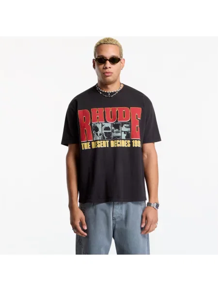 RHUDE The Desert Decides tricou din pentru bărbați negru