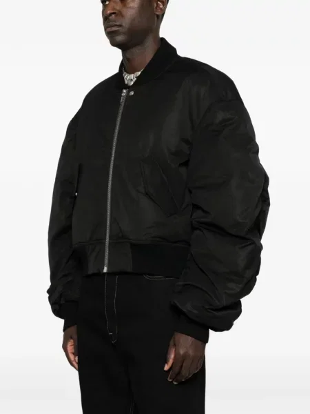 Geacă bomber Rick Owens cu volane negru