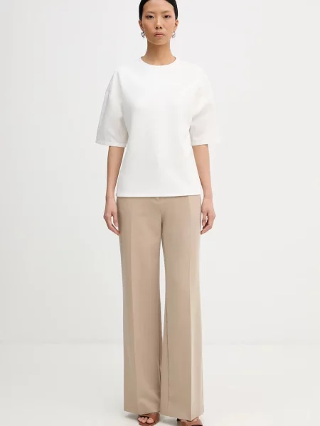 Patrizia Pepe Bluză | Relaxed fit alb