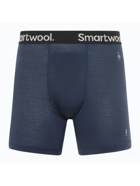 Boxeri termoactivi pentru bărbați Smartwool Merino Boxer Brief deep navy albastru închis