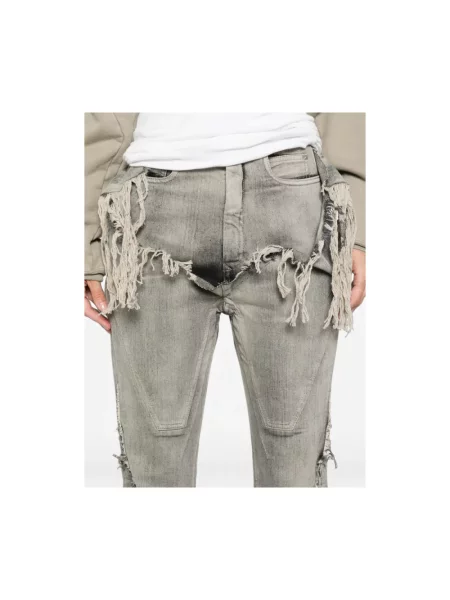 Szerokie jeansy Rick Owens szare