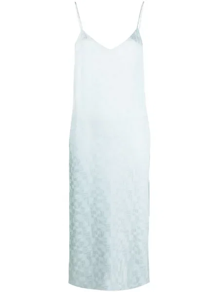 Rochie Palm Angels cu imagine albastru