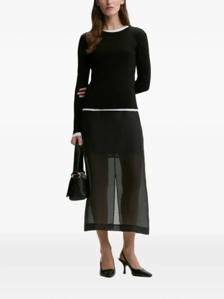 Lung tricou By Malene Birger negru