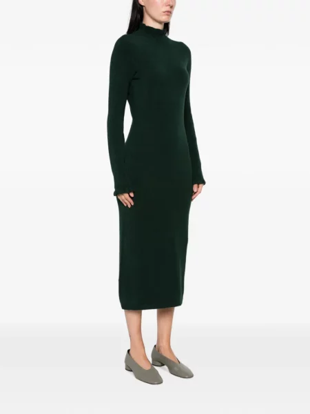 Lung rochie Arovescio verde