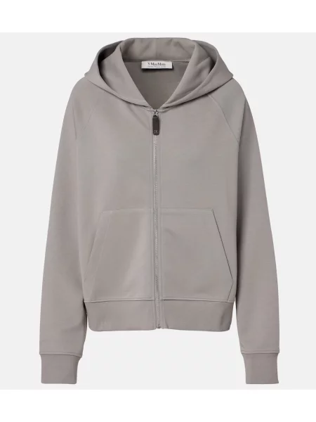 Hanorac cu glugă 's Max Mara din jerseu gri