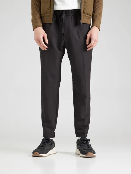 BOSS Pantaloni cu dungă T_Flex' negru
