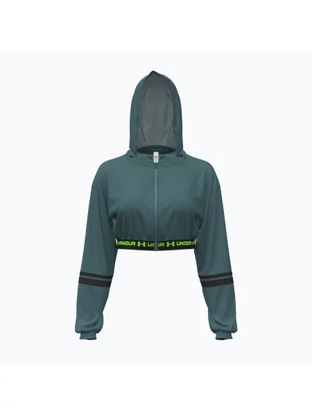 Кофта Under Armour HeatGear Mesh FZ rack green/hyper green зелена