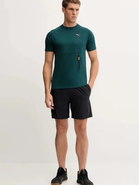 Puma Kratka majica za vadbo zelena